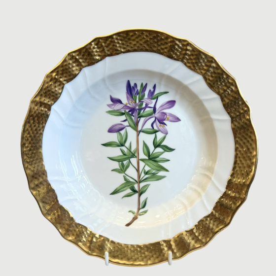 Комплект тарелок из сервиза «Флора Даника», Дания, Датская Королевская мануфактура, XX век.