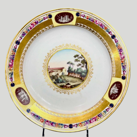 Блюдо из сервиза великой княгини Екатерины Павловны, Россия, ИФЗ, 1801-1802-е гг.