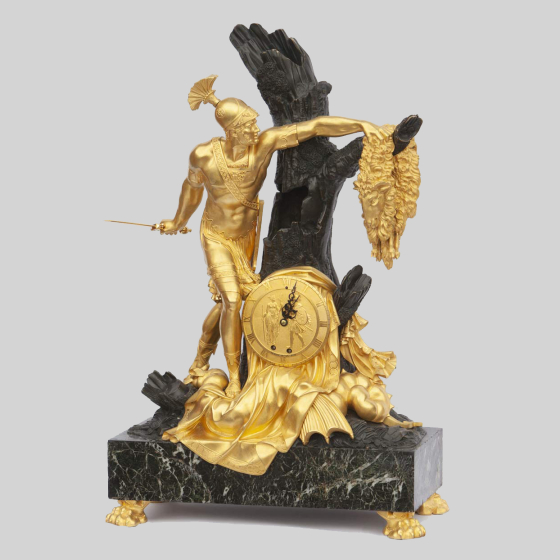 Часы «Ясон, завладевающий Золотым руно», фирма "Лерой", Франция, 1810-е гг.
