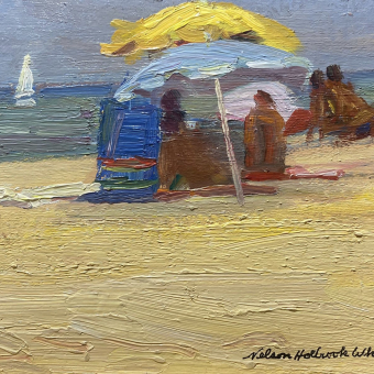 Уайт Н.Х., «Желтый зонт», 1990 г.
