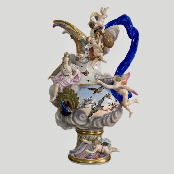 Кувшин «Воздух» из серии четыре стихии, Германия, мануфактура "Мейсен", сер. XIX века