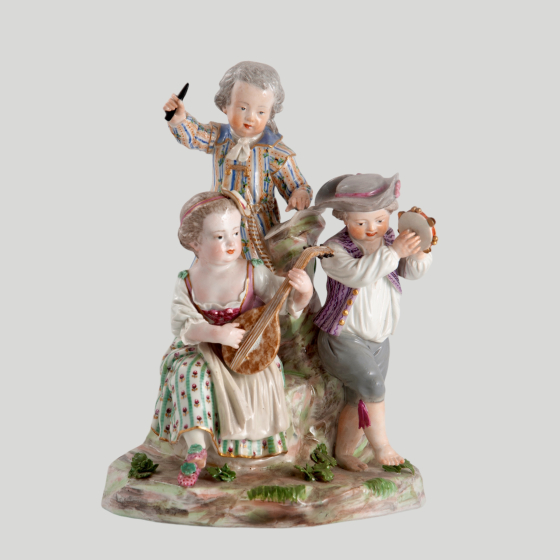 Композиция «Дети музыканты», Германия, мануфактура "Мейсен", XVIII век