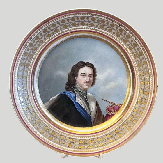Тарелка с портретом Петра Великого, Россия, ИФЗ
