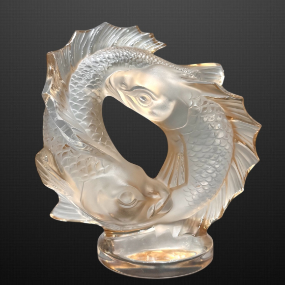 ​Композиция «Две рыбы», Франция, фирма "Lalique", XX век, М. Лалик