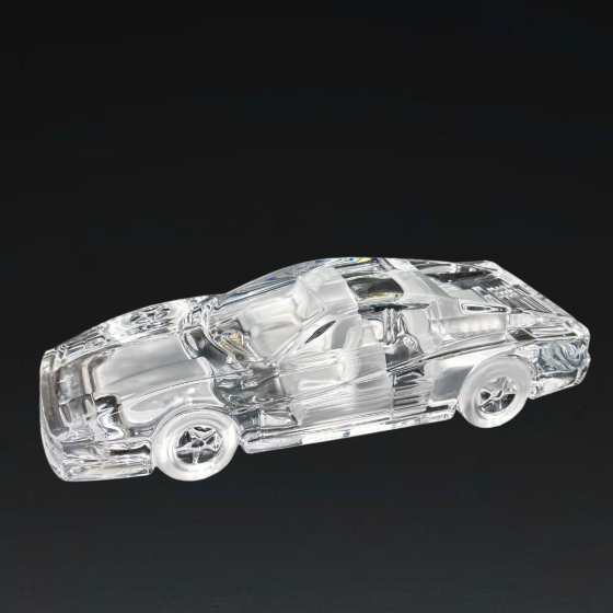 Модель автомобиля "Ferrari Testarossa", Франция, фирма "Daum", XX век, Н. Клод Модель автомобиля "Ferrari Testarossa", Франция, фирма "Daum", XX век, Н. Клод
