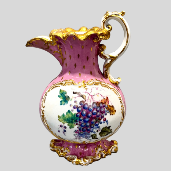 ​Розовый кувшин, Россия, завод "Братьев Корниловых", 1840-1861-е гг.