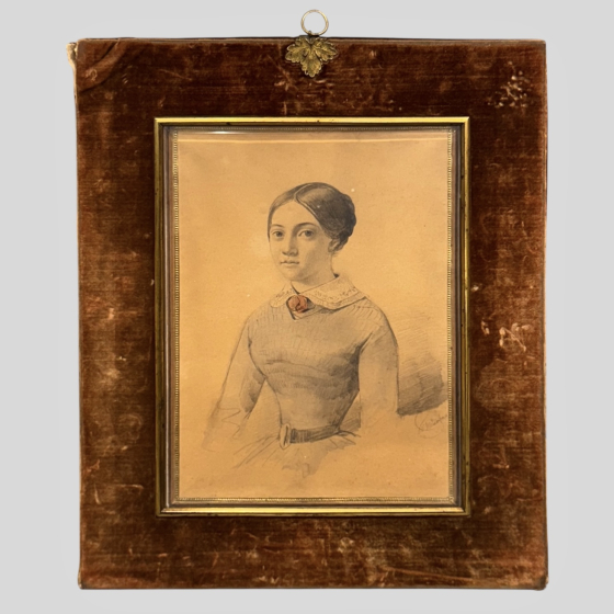 ​Тихобразов Н.И., Портрет девушки, 1830-1840-е гг.