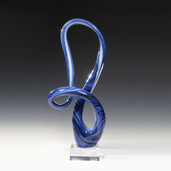 Настольное украшение "Синяя абстракция", Германия, фабрика "Leonardo", XX-XXI век