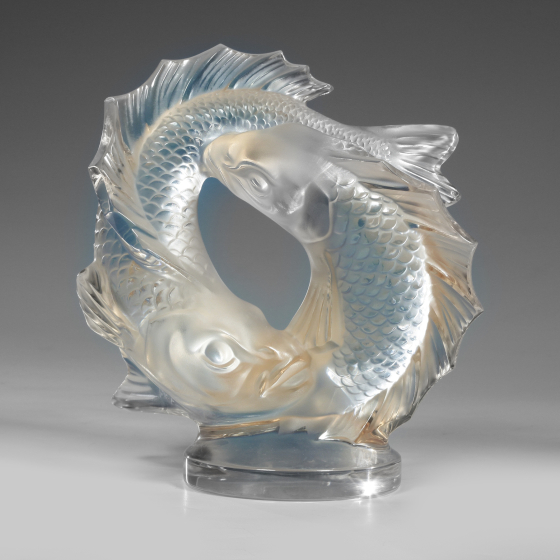 ​Композиция «Две рыбы», Франция, фирма "Lalique", XX век, М. Лалик