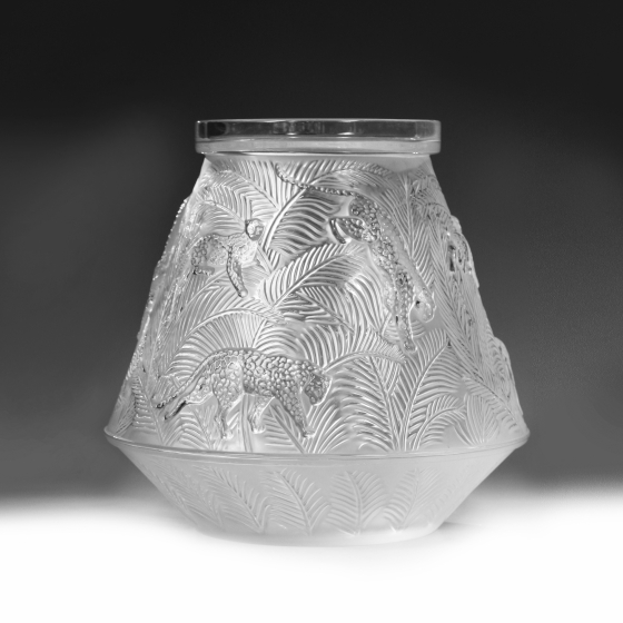 Ваза "Джунгли", Франция, фирма "Lalique", XX век
