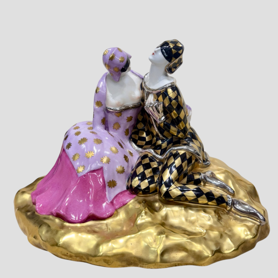 Скульптурная композиция «Арлекин и Коломбина», Австрия, 1930-е гг. Скульптурная композиция «Арлекин и Коломбина», Австрия, 1930-е гг.