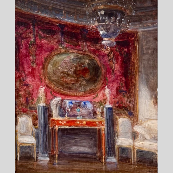 B.Н. Кучумов, Гобеленовая комната Павловского дворца, 1920-е гг.