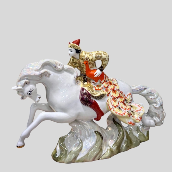 Скульптурная композиция «Иван-царевич с жар-птицей на коне», СССР, ЛЗФИ, 1956-1967 гг., Киселев А.А.