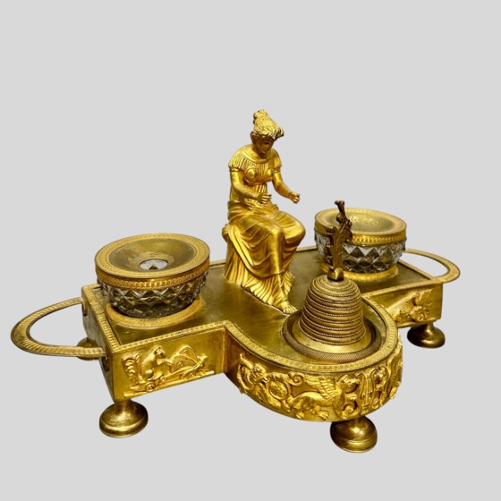 ​Чернильный прибор с женской фигурой, Россия, 1830-1840-е гг.