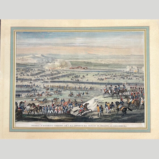 ​Гравюра «Аустерлицкое сражение», Франция, 1834 г.