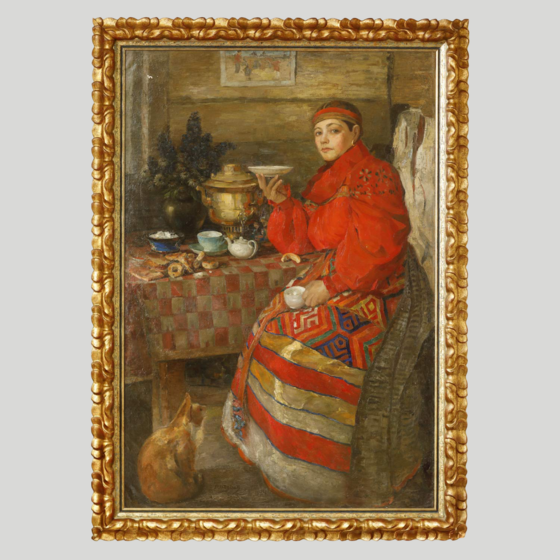 Пичугин С.И., "Чаепитие", 1934 г.
