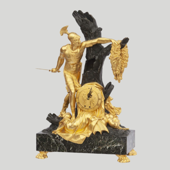 Часы «Ясон, завладевающий Золотым руно», фирма "Лерой", Франция, 1810-е гг.
