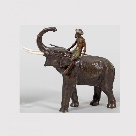 Индус на слоне, Австрия, 1900-е гг.