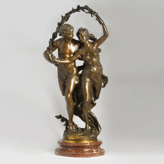 Скульптурная композиция «Весна», Франция, 1890-е гг., Ж-Б Жермен