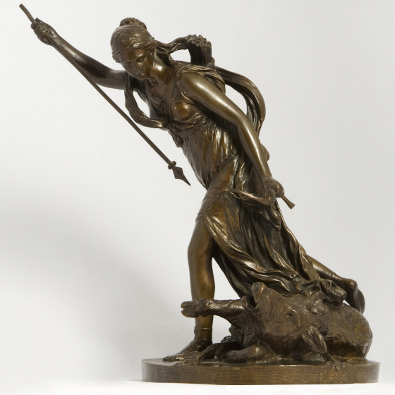 Скульптурная композиция "Диана-охотница", Франция, 1890-е гг.