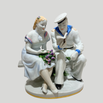 Композиция «Встреча», СССР, ЛФЗ, 1950-1960-е гг., Якимова Г. П.