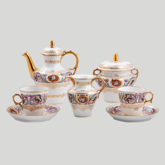 Охотничий сервиз, Франция, мануфактура 