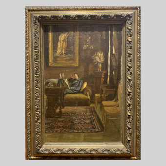 Ульянинская А., Портрет Ульянинского в интерьере, 1904 г.