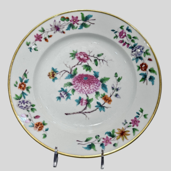 Тарелка в стиле шинуазри, Россия, ИФЗ, 1825-1855-е гг.