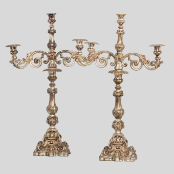Канделябры парные, Германия, 1870-1880-е гг.