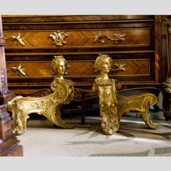 Каминные украшения, Франция, 1760-1770-е гг.