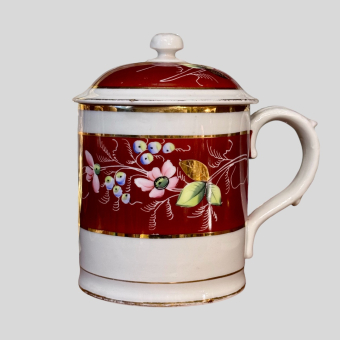 Красная кружка с крышкой, Россия, фабрика 