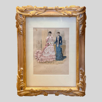 ​Гравюра из журнала мод «Revue de la Mode», Франция, 1880 г.