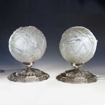 Лампы парные в стиле ар-деко, Франция, фирма 