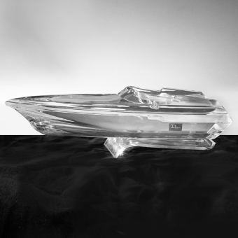 ​Модель катера "Monaco", Франция, фирма "Daum", 1980-е гг.