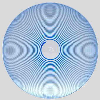 Блюдо из стекла "Бесконечность", Германия, Школа стекла в Цвизеле, 1997 г.,  Э. фон Б. Шагеманн