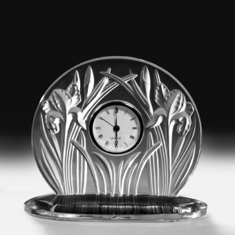 Настольные часы «Ирисы», Франция,  фирма «Lalique», XX век
