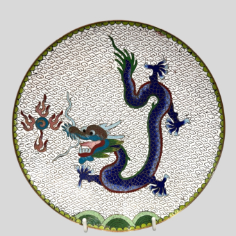 ​Тарелка с драконом, Китай, XX век