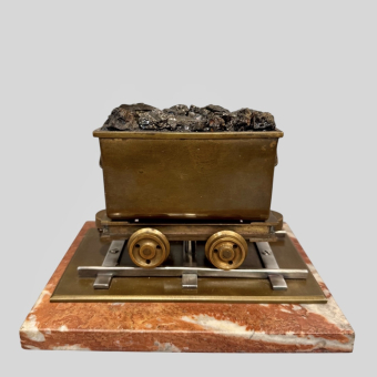 Визитница «Вагонетка с углем», Россия, XX век