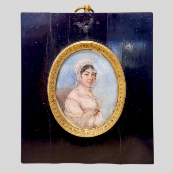 Портрет женщины в чепчике, сер. XIX века