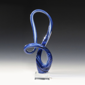 Настольное украшение "Синяя абстракция", Германия, фабрика "Leonardo", XX-XXI век
