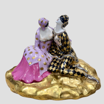 ​Скульптурная композиция «Арлекин и Коломбина», Австрия, 1930-е гг.