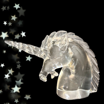 Скульптура «Единорог» для «Cartier», Италия, фирма «Vetreria Archimede Seguso», 1970-1980-е гг.