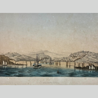 ​Литография «Севастополь», Франция, 1860-е гг.