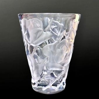Ваза «Розы», Франция, фирма «Lalique», XX век, М. Лалик