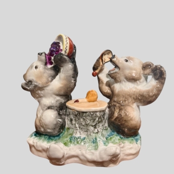 ​Чeрнильница «Mедвежaтa-cлaдкoeжки», СССР, ЛФЗ, 1950-1960-е гг.