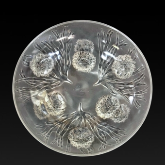 ​Ваза для фруктов «Водоросли и морские ежи», Франция, фирма "Сабино", 1930-е гг.