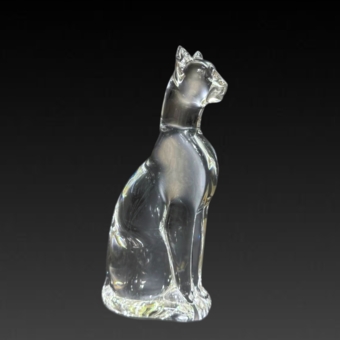 ​Скульптура «Египетская кошка», Франция, фирма "Баккара", XX век