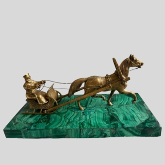 Скульптурная композиция «Ямщик в санях», Россия, XIX век