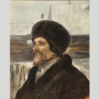 Суриков В.И., этюд к картине «Взятие снежного городка», 1890 г.