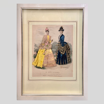 Гравюра из журнала мод «Иллюстрированная мода», Франция, 1870-е гг.